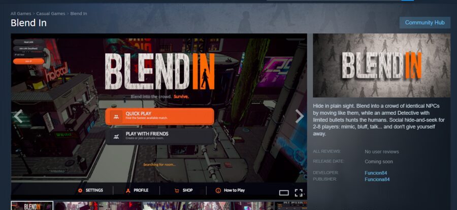 Blend In on Steam